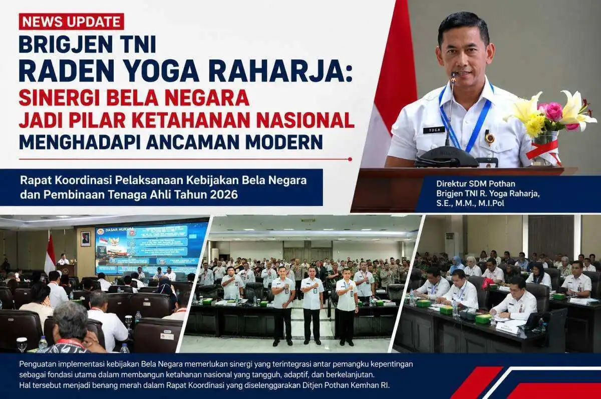 Brigjen TNI Raden Yoga Raharja: Sinergi Bela Negara Jadi Pilar Ketahanan Nasional Menghadapi Ancaman Modern
