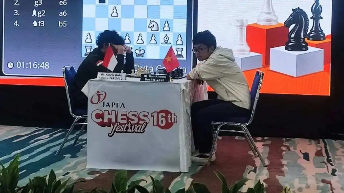 Duel Pecatur Indonesia di Japfa Chess Festival 2026: Hasil Remis dan Pimpinan Klasemen
