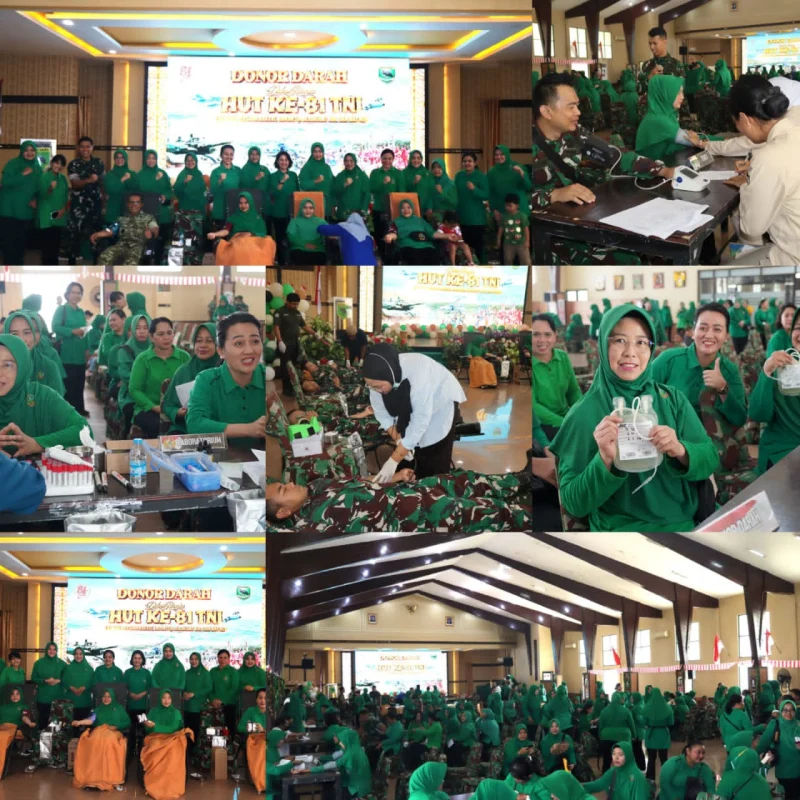 Setetes Darah, Wujud Kepedulian Sambut HUT ke-81 TNI