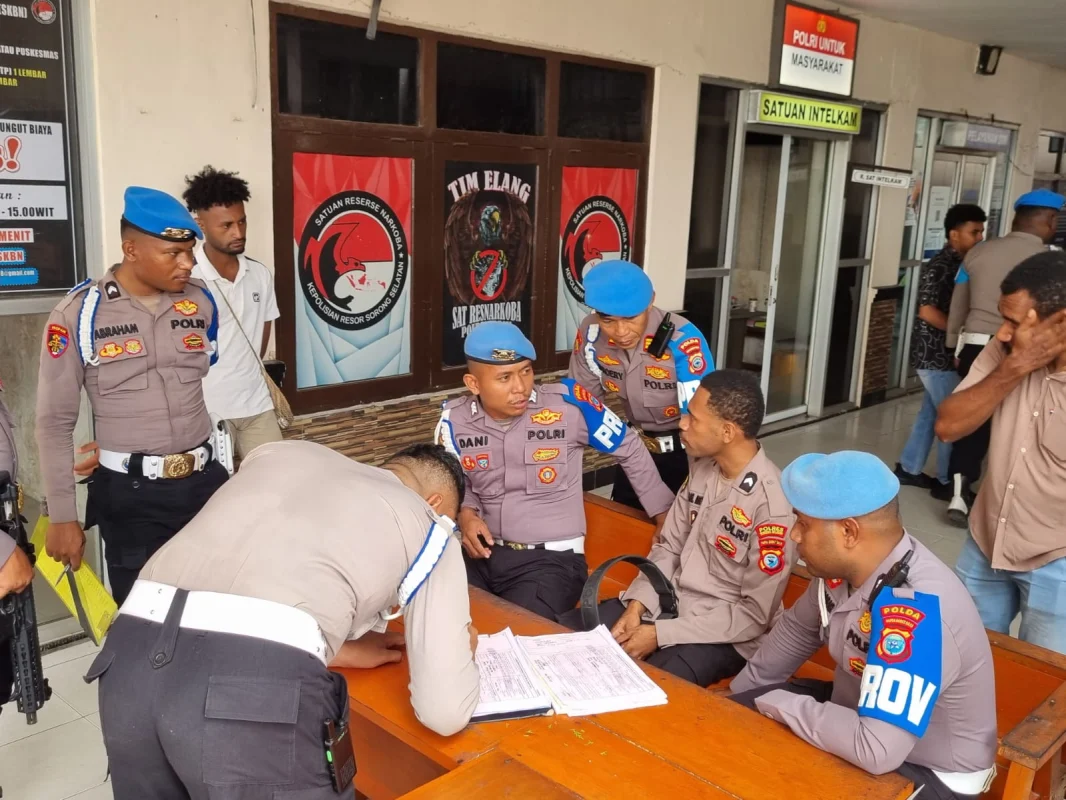 BIDPROPAM POLDA PAPUA BARAT DAYA TEMUKAN 15 PELANGGARAN DALAM GAKTIBPLIN DI POLRES SORONG SELATAN