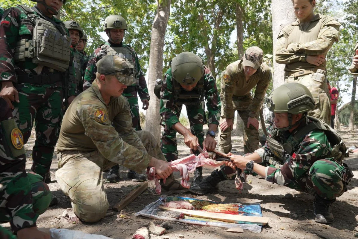 TNI–ADF Asah Kemampuan Bertahan Hidup di Alam Liar dalam Latgabma Keris Woomera 2026