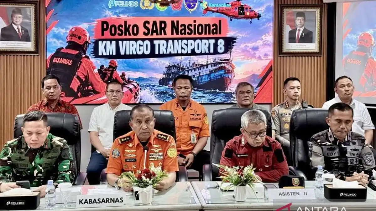 Hari Ke-21 Operasi KM Virgo Transport 8, Basarnas Ubah Fokus Pencarian 55 Korban