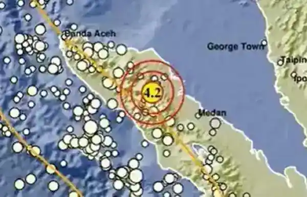 Gempa Magnitudo 4,2 Berpusat di Darat, 26 Km dari Gayo Lues