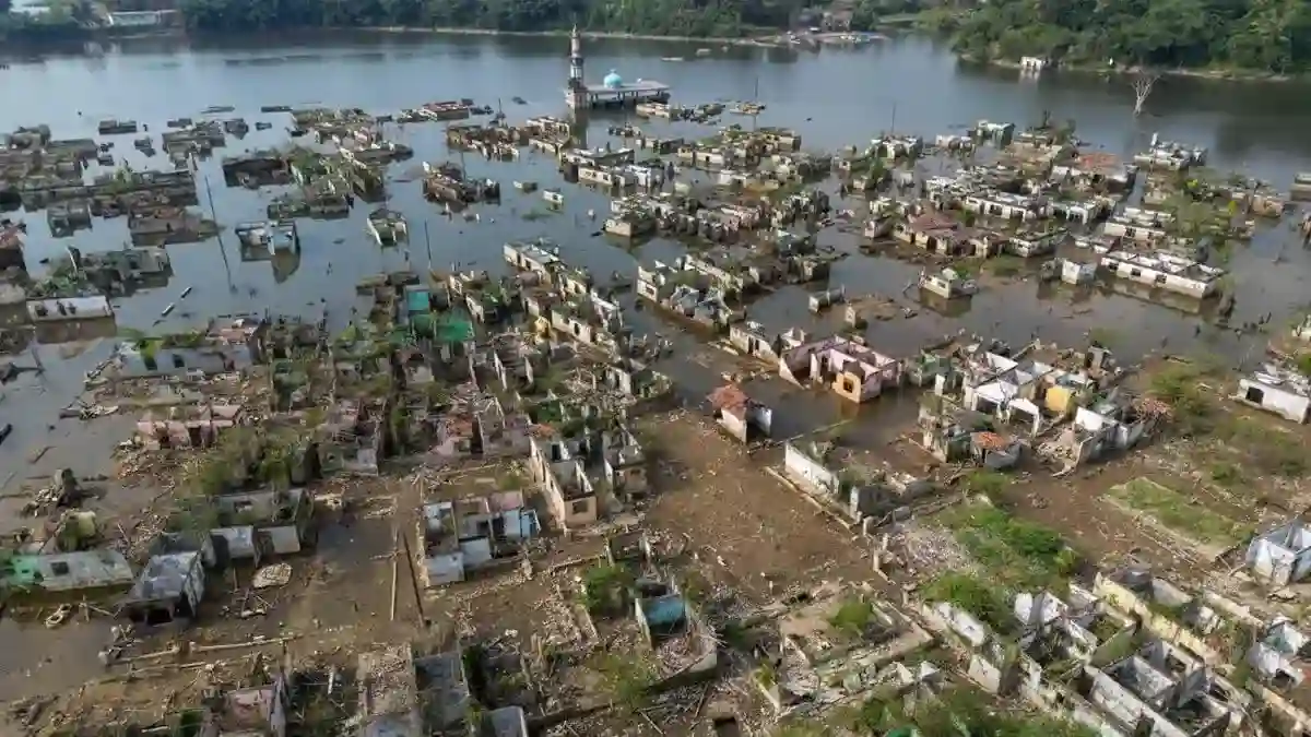 Surutnya Bendungan Karian Membuka Kembali Jejak Permukiman di Lebak
