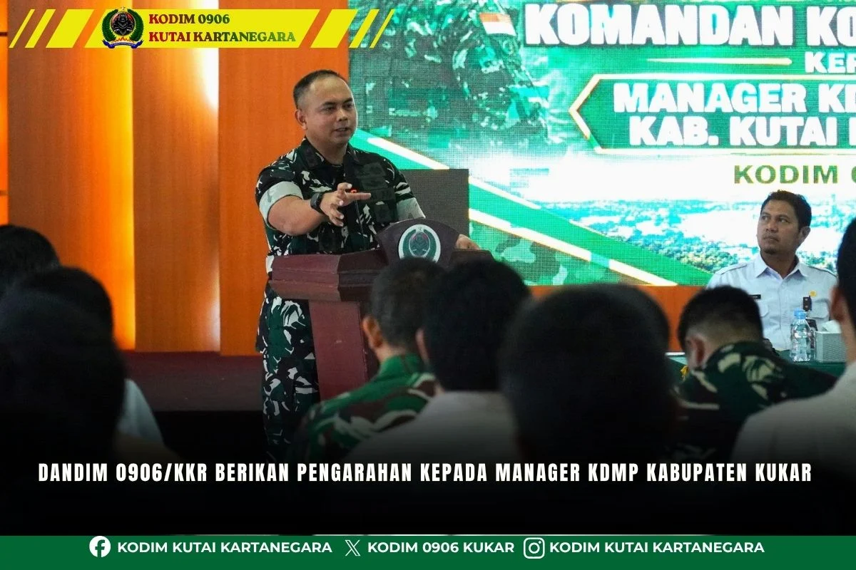 Dandim 0906/Kkr Berikan Pengarahan Kepada Manager KDKMP Kabupaten Kukar
