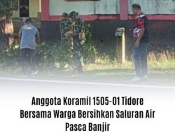 Anggota Koramil 1505-01 Tidore Bersama Warga Bersihkan Saluran Air Pasca Banjir 6 Anggota Koramil 1505-01 Tidore Bersama Warga Bersihkan Saluran Air Pasca Banjir