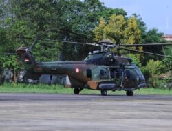 Lanud Sultan Hasanuddin Kerahkan Helikopter Caracal Bantu Pencarian Pesawat ATR 42-500 yang Hilang Kontak