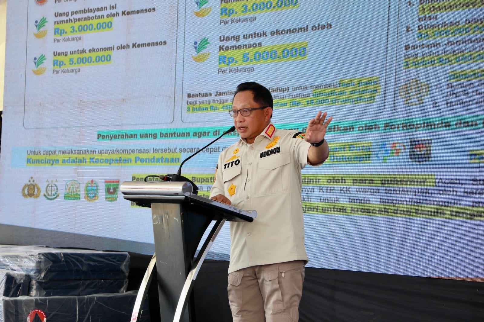 Kasatgas PRR Ingatkan Pemda yang Lambat Kirim Data Penerima Bantuan Bencana Kasatgas PRR Ingatkan Pemda yang Lambat Kirim Data Penerima Bantuan Bencana