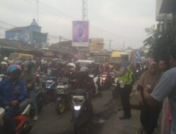 Personel Lantas Polsek Cikupa Laksanakan PECAK Pengaturan Arus Lalu Lintas Pagi Hari