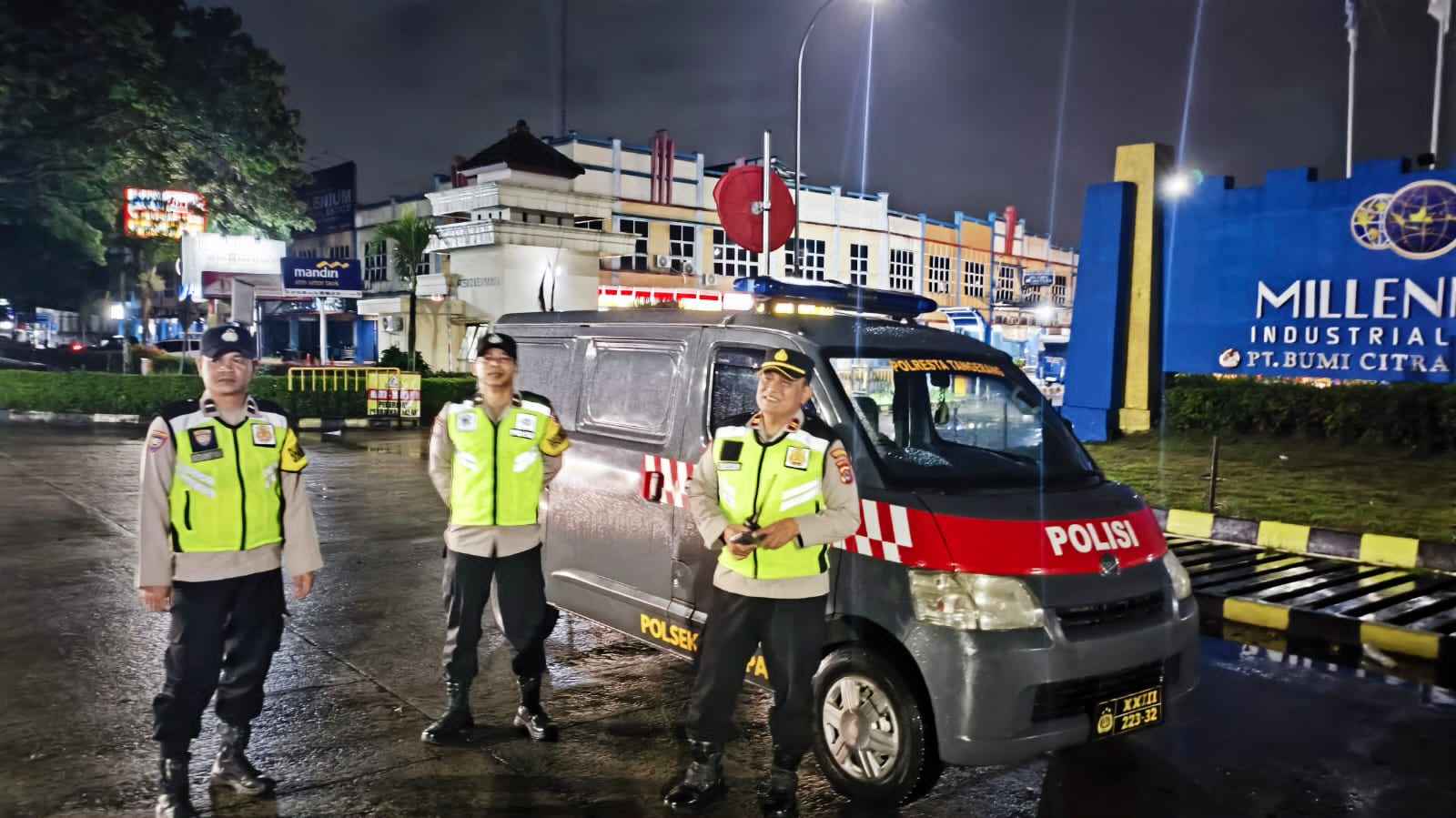 Polsek Cikupa Gelar Ops Cipkon KRYD, Patroli Sejumlah Titik Rawan