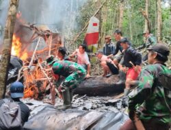 TNI Temukan dan Evakuasi Kecelakaan Pesawat Pelita Air di Pegunungan Krayan Timur, Kalimantan Utara