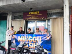 Polsek Cikupa Laksanakan Pengamanan Ibadah Minggu Kasih di Sejumlah Gereja