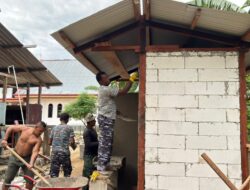 TMMD ke-127 Kodim 1804/Kaimana Percepat Pembangunan MCK di Kampung Sisir, Progres Capai 53 Persen