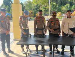 Polres Maybrat Laksanakan Pemeriksaan Senpi Dan Amunisi Untuk Antisipasi Penyalahgunaan