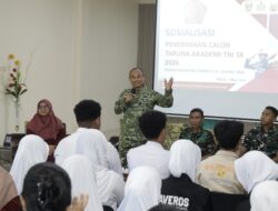Kodaeral XIV Dukung Kampanye Penerimaan Calon Taruna Akademi TNI TA 2026 di SMA Averos Sorong