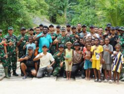 Pangdam XVIII/Kasuari Tinjau Jembatan TMMD 127 di Kampung Marsi, Pembangunan Rampung 100 Persen