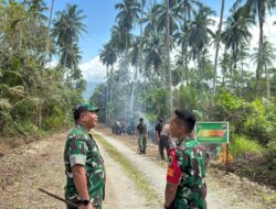 Danrem 182/Jazira Onim Tinjau Pembukaan Jalan TMMD 127 di Kampung Marsi, Akses Antar Kampung Kini 100 Persen Rampung