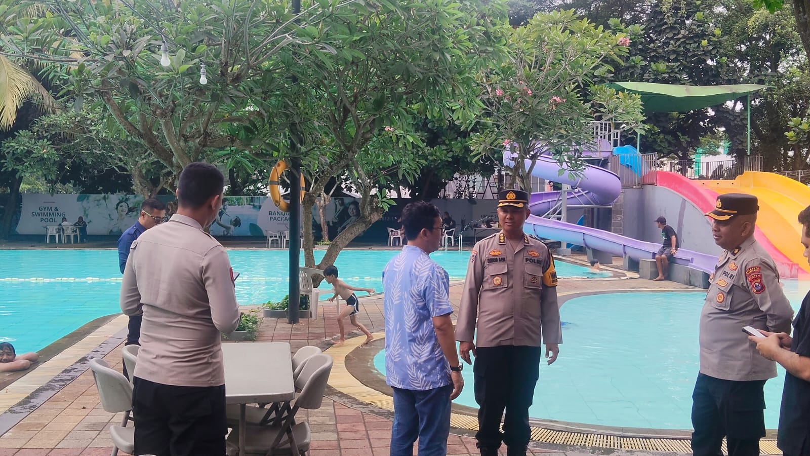 Wakapolresta Tangerang Kunjungi Wisata Kolam Renang Talaga Bestari Pastikan Keamanan Pengunjung