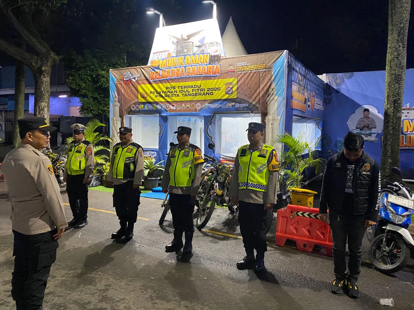 Apel Malam Personel Pos Pam KRYD Pos Citra Raya, Dilanjutkan Pengamanan Arus Balik Lebaran