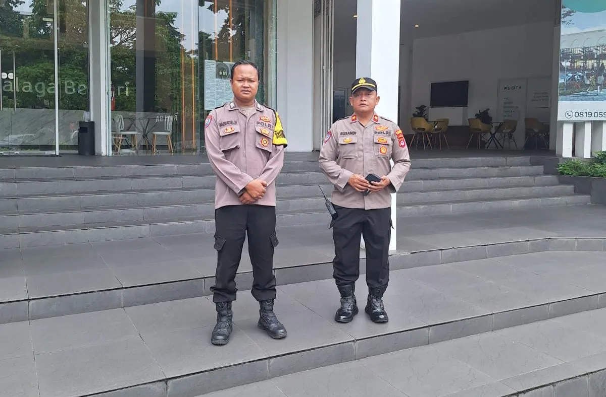 Polsek Cikupa Lakukan Pemantauan Tempat Wisata Kolam Renang Talaga Bestari, Berikan Himbauan Kamtibmas