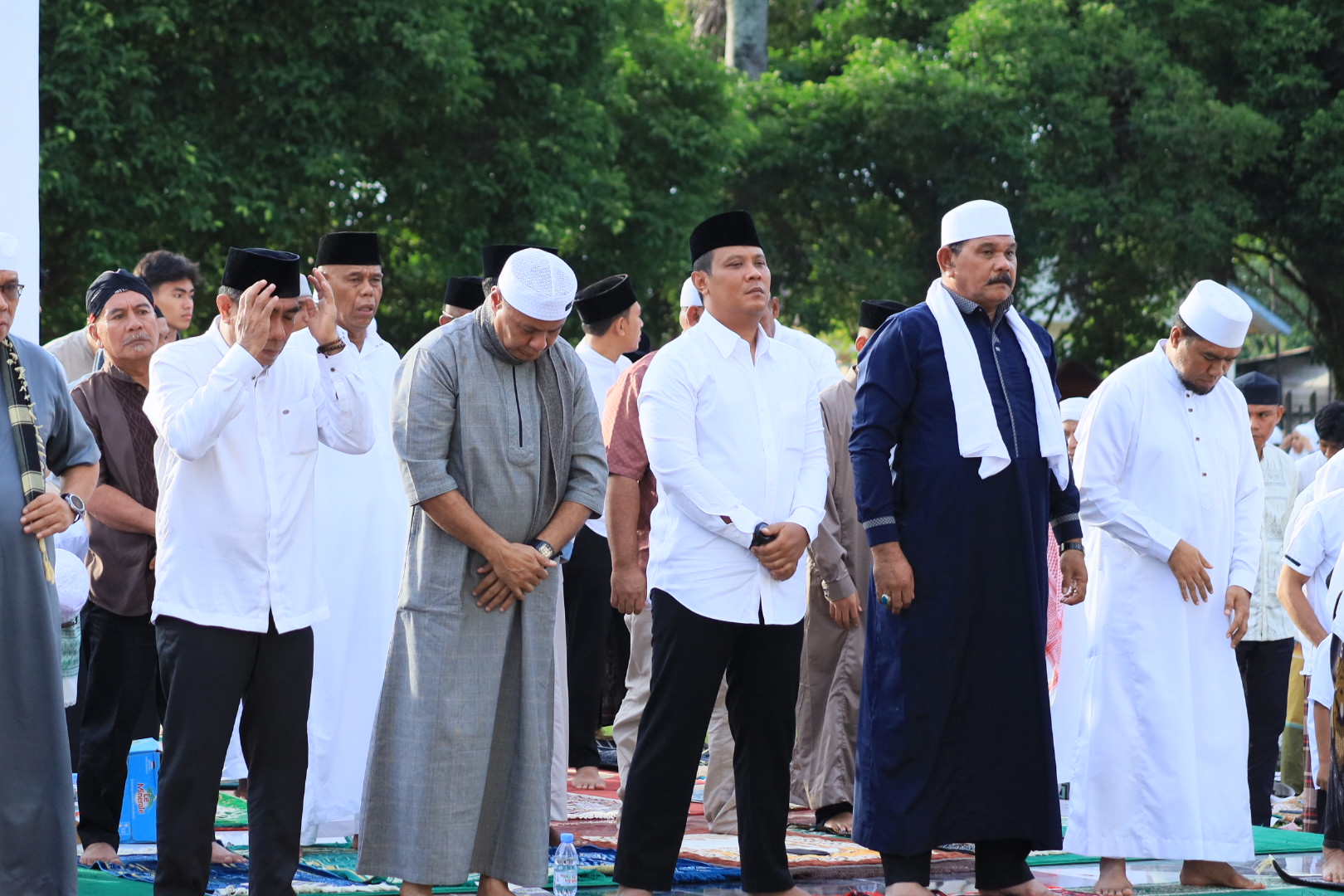 Pererat Silaturahmi, Dandim 1505/Tidore Shalat Idul Fitri Bersama Forkopimda 8 IMG 3139