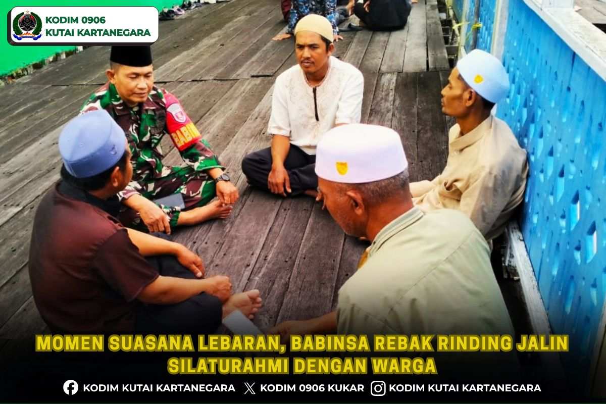 Momen Suasana Lebaran, Babinsa Rebak Rinding Jalin Silaturahmi dengan Warga 1 foto website5