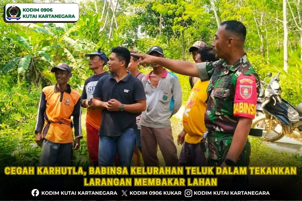 Cegah Karhutla, Babinsa Kelurahan Teluk Dalam Tekankan Larangan Membakar Lahan 6 foto website7