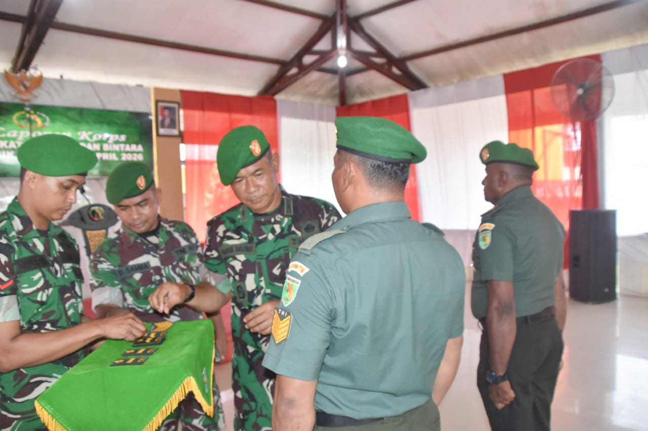 Kodim 1710/Mimika Gelar Acara Laporan Korps Kenaikan Pangkat 8 IMG 20260401 WA0025 1