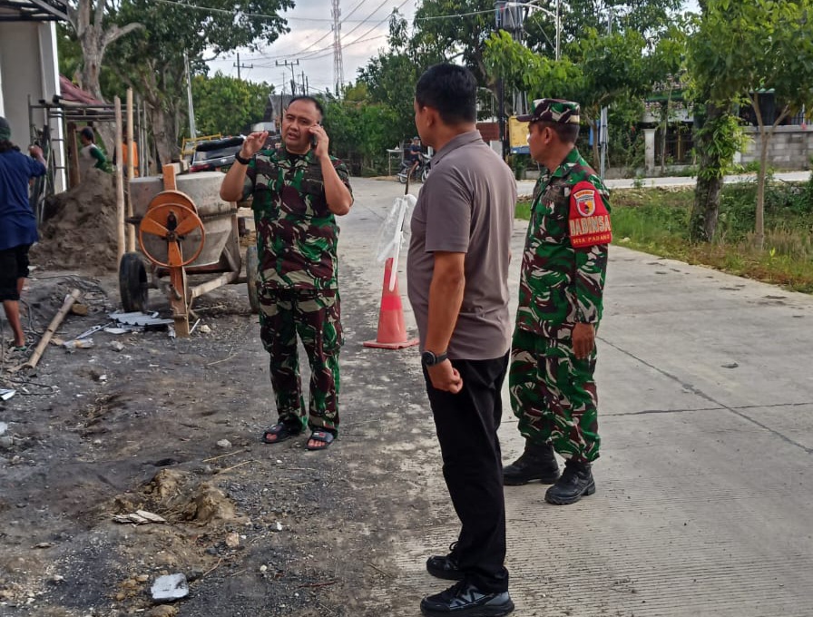 Pastikan Keamanan Bangunan, Dandim Bojonegoro Tinjau Langsung Perbaikan KDKMP di Desa Padang Trucuk
