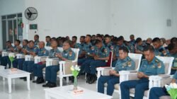 Bersama Jajaran Koarmada RI, Prajurit Kodaeral XIV Sorong Ikuti Kauseri Agama