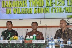Melalui Rakornis TMMD Ke-128, Dandim Mimika Perkokoh Kolaborasi untuk Pemerataan Pembangunan