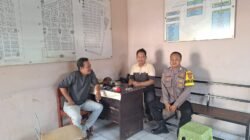 Bhabinkamtibmas Polsek Cikupa Sambangi Pengelola Pasar Desa Cikupa, Sampaikan Himbauan Kamtibmas