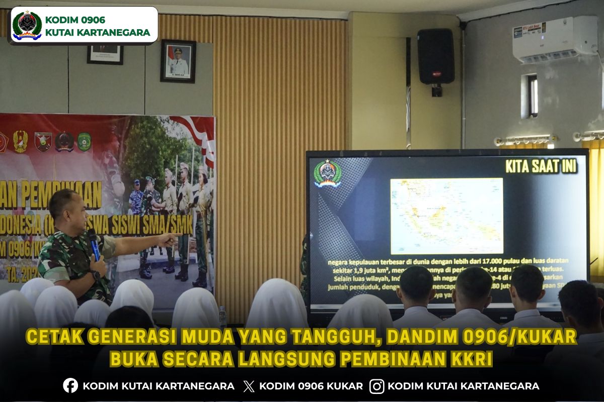 Cetak Generasi Muda Yang Tangguh, Dandim 0906/Kukar Buka Secara Langsung Pembinaan KKRI 8 foto website 43