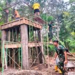 Pembuatan Tandon Air TMMD Ke-128 di RT 20 RW 07 Brabe Capai 50 Persen