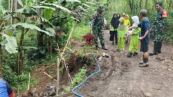 Satgas TMMD Ke-128 Edukasi Siswa di Klagin, Waspadai Longsor Saat Musim Hujan