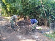 Pembangunan TPT Program TMMD Ke 128 Probolinggo di Desa Brabe Capai 85 Persen, Tinggal Satu Titik Penyelesaian