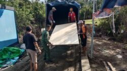 Pembangunan Jembatan Garuda di Desa Gita Dipercepat, Material Terus Didrop ke Lokasi