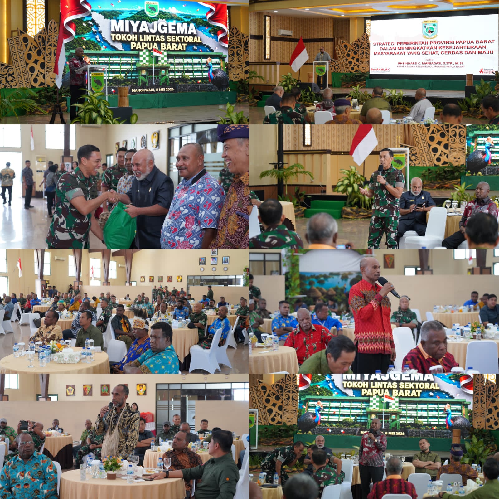Pangdam XVIII/Kasuari Pimpin Miyajgema Tokoh Lintas Sektoral Papua Barat : Perkuat Persatuan dan Sinergi Daerah
