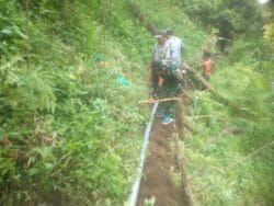 Pengerjaan Pipanisasi dan Penimbunan Pipa di Dusun Klagin, Brabe Capai 80 Persen
