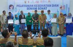 Sinergi, Kodim 0813 Bersama Pemkab dan BPJS Bojonegoro Gelar Pelayanan Kesehatan Gratis