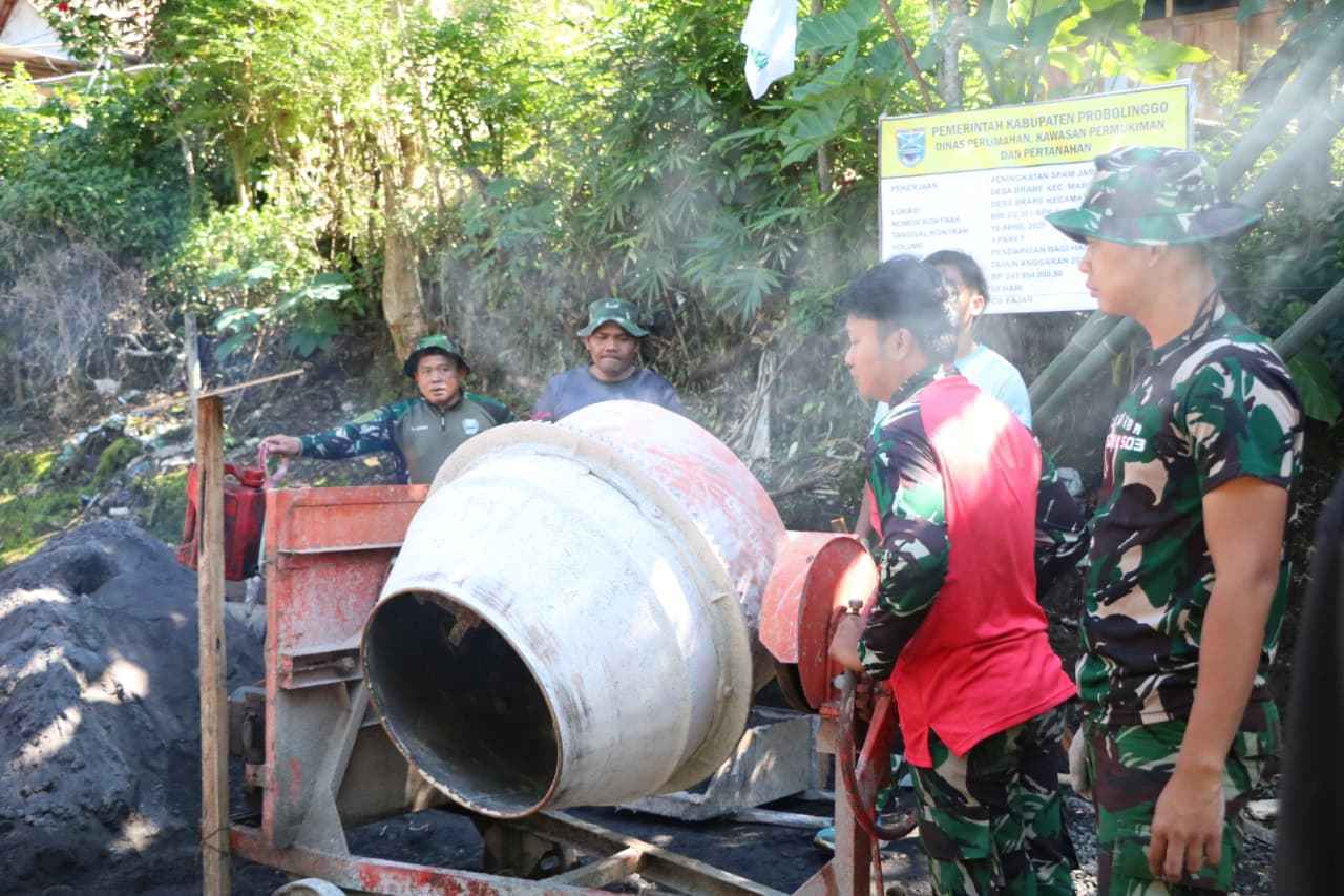 TMMD Ke-128 Kodim 0820/Probolinggo, Pembangunan SPAM di Dusun Klagin Desa Brabe Memasuki Tahap Akhir