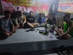 Bhabinkamtibmas Desa Sukadamai Aktif Sambangi Pos Ronda Warga