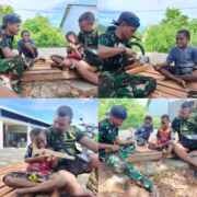 Nelius Senang Dibuatkan Senjata Kayu, Bocah Kampung Tanah Rubuh Cita-cita Jadi Tentara