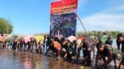 Bersatu Dengan Alam, Satgas TMMD Kodim 1710/Mimika Tanam Ribuan Bibit Mangrove