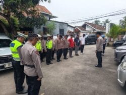 Kapolsek Cikupa Pimpin Apel Pengamanan Kegiatan Khutbatul Wada dan Milad ke-20 Smart Syahida