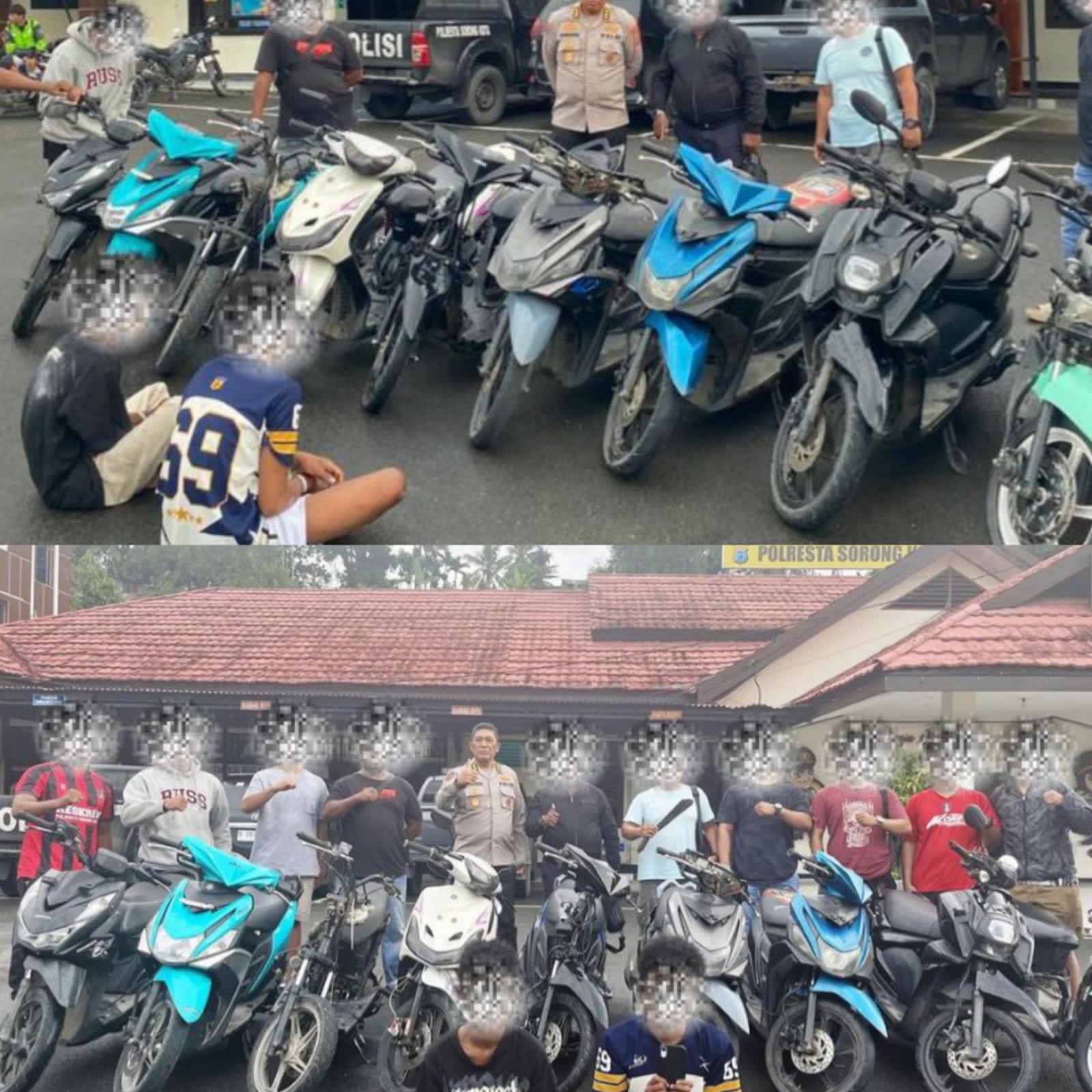 Team Mangewang Ringkus Pelaku Curanmor dan Jambret di Sorong: 9 Motor Curian Diamankan, Dua Residivis Jalanan Ditangkap Polisi Team Mangewang Ringkus Pelaku Curanmor dan Jambret di Sorong: 9 Motor Curian Diamankan, Dua Residivis Jalanan Ditangkap Polisi