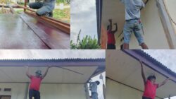 Satgas TMMD Lakukan Pemasangan Lis Plafon Satgas TMMD Lakukan Pemasangan Lis Plafon