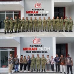Dandim 1801/Manokwari Dorong Ekonomi Rakyat PB, Hadiri Vicon Peresmian 1.061 Koperasi Desa Se-Indonesia