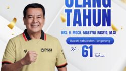 Askab PSSI Kabupaten Tangerang Berikan Ucapan Selamat HUT ke-61 Bupati Tangerang Maesyal Rasyid