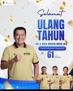 Askab PSSI Kabupaten Tangerang Berikan Ucapan Selamat HUT ke-61 Bupati Tangerang Maesyal Rasyid